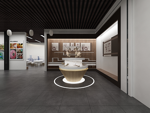 蚕桑文化展厅3D效果图