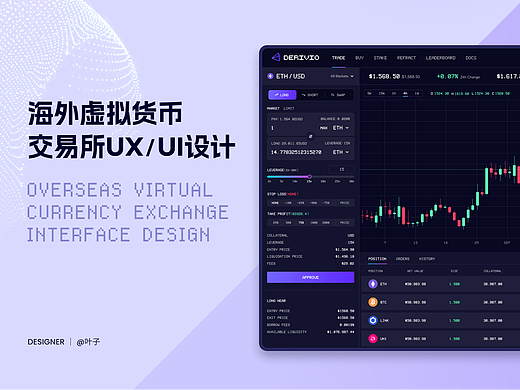 海外虚拟货币交易所UI设计