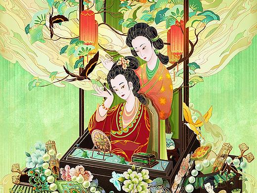 西江月|古风珠宝插画