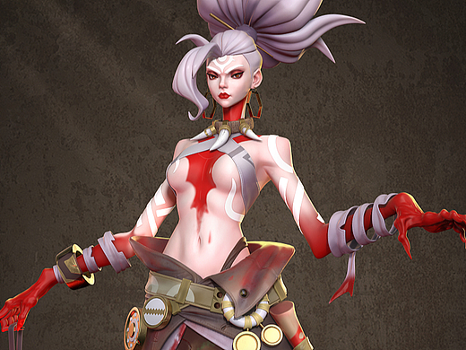 风格化女性角色作业