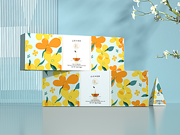 桂花龙井茶包装设计