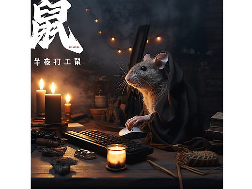 AI生图丨MJ之十二生肖职场拟人化效果图