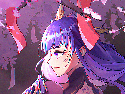 雷電將軍（個人主頁-ZNjc1NjQxMzY=） - 創(chuàng)作習作 - 站酷設計師Ronyco原創(chuàng)素材 - 站酷ZCOOL