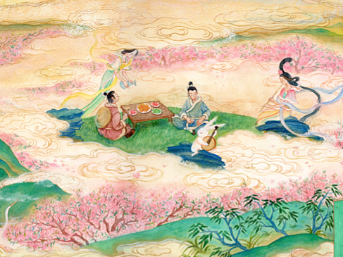 《刘晨阮肇游天台》系列插图