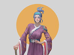 酷酷的拔刀少女