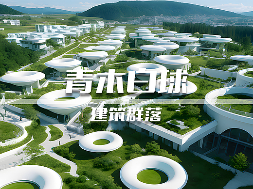 青木白球 未来建筑群