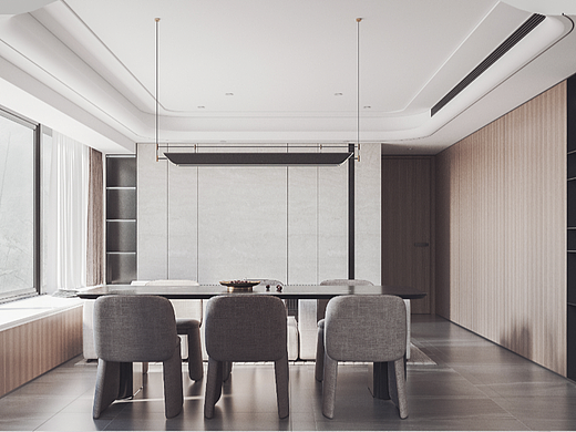 現(xiàn)代輕侘寂客餐廳（個人主頁-ZNjQzNzA2NzI=） - 家裝設(shè)計 - 站酷設(shè)計師慕夏灬VISION原創(chuàng)素材 - 站酷ZCOOL