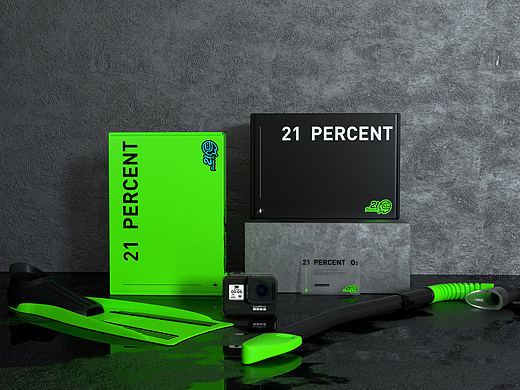 21 percent O2