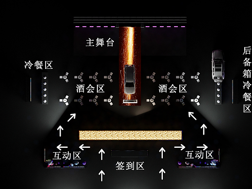 传祺酒吧上市会—活动场景3D设计