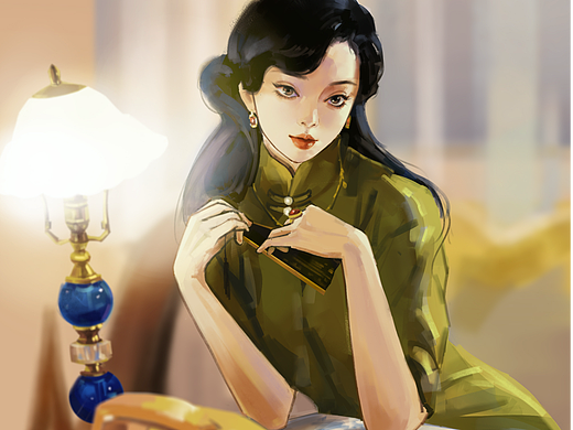 色彩练习——国风人物