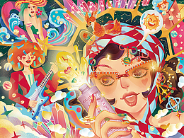 邂逅#粉嫩多巴胺少女#百变万花筒