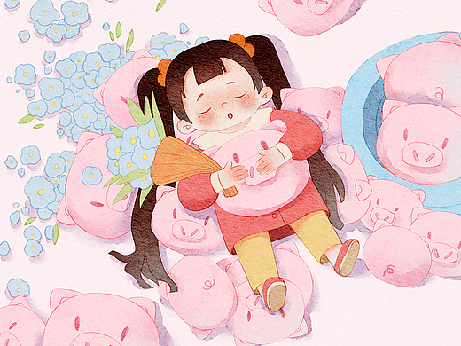 水彩插画——好好生活