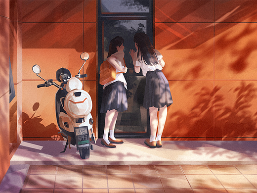 【场景速涂】透视+氛围练习15图