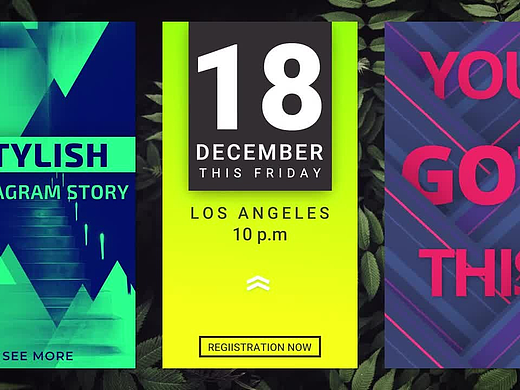 PR模板|竖屏明亮简洁多彩文字排版时尚产品宣传视频