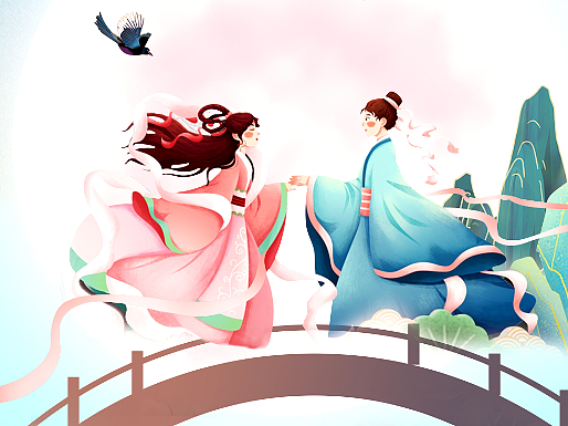 七夕情人节海报设计