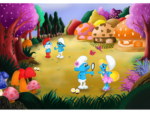 80后的童年回忆-蓝精灵