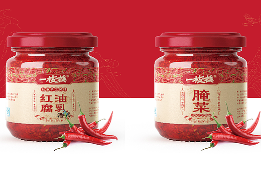 《一枝梅》灌装咸菜·LOGO+包装设计