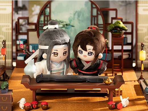 【魔道祖师】魏无羡 & 蓝忘机 棉花娃娃挂件