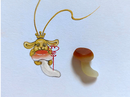 #WOW 可爱的首饰设计——蘑菇小兔