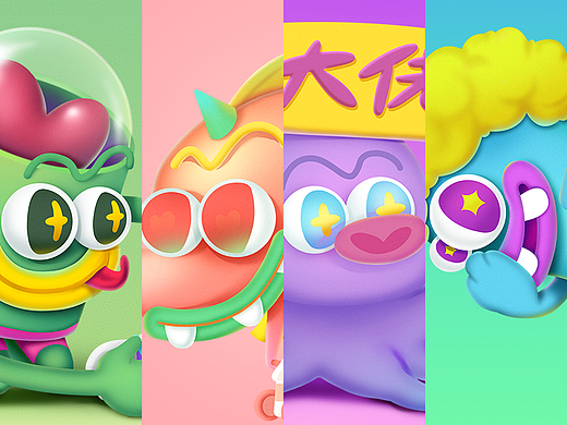 怪兽手绘详情页