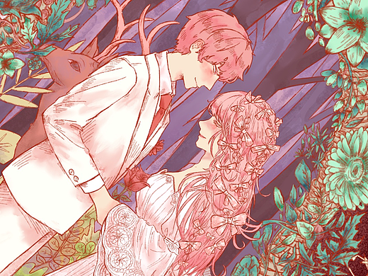 婚庆插画