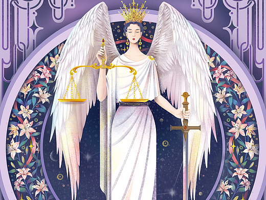 原创插画 十二星座之“天秤座”