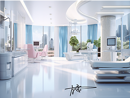 深圳美容医院设计 深圳医学美容医院装修 大健康设计