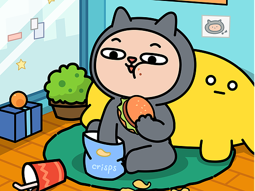 古德貓表情包（個(gè)人主頁(yè)-ZNjAyNzgxMTY=） - IP形象 - 站酷設(shè)計(jì)師嗚哩啦咔嘣MOMO原創(chuàng)素材 - 站酷ZCOOL