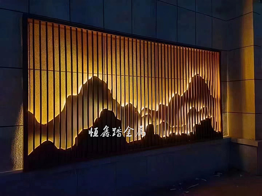 新款不锈钢山峦屏风户外廊架隔断不锈钢背景墙常识解析