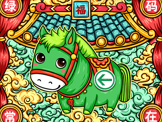 国潮插画鼠标垫礼盒包装文创产品图案插画集