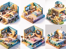 皮克斯風格場景