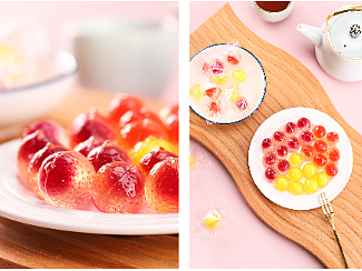 流芯果汁糖 软糖 糖果 水晶糖