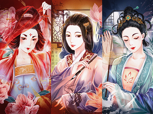 古妆美人-插画练习