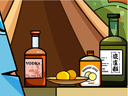 原創(chuàng)矢量插畫(huà)系列～春日露營(yíng)