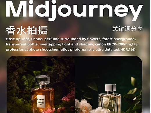 Midjourney 产品摄影-香水