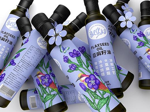 亚麻籽油包装设计