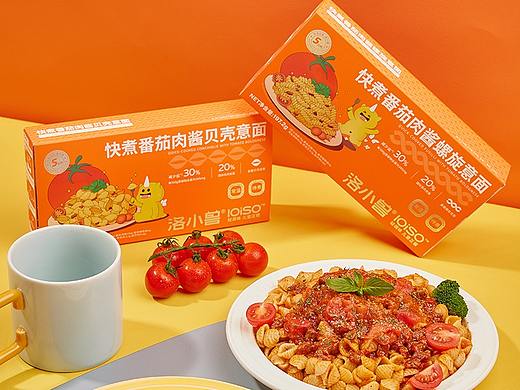 番茄肉酱螺旋面 贝壳面包装设计 儿童意面包装设计