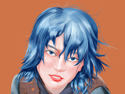 blue