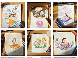 《女孩与花儿》系列