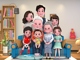 卡通角色 三维人物 3D建模 数字人 卡通IP设计 原创IP