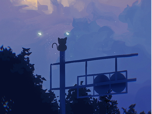 【速途練習(xí)】小貓咪在看什么呢（個(gè)人主頁-ZNjI4NTg1MDQ=） - 藝術(shù)插畫 - 站酷設(shè)計(jì)師涼拌小卷毛原創(chuàng)素材 - 站酷ZCOOL