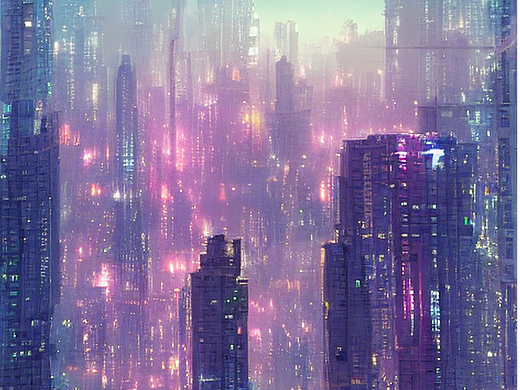 #AI创作实验室#摩天大楼“丛林”