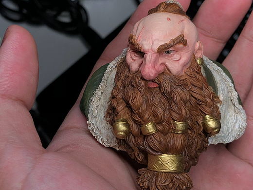 gk涂装 wowface-dwarf 矮人胸像