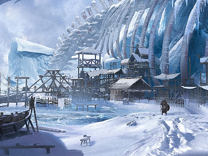 捕魚村（個人主頁-ZNjMyMzM0MDg=） - 游戲原畫 - 站酷設(shè)計師龍鬼花原創(chuàng)素材 - 站酷ZCOOL