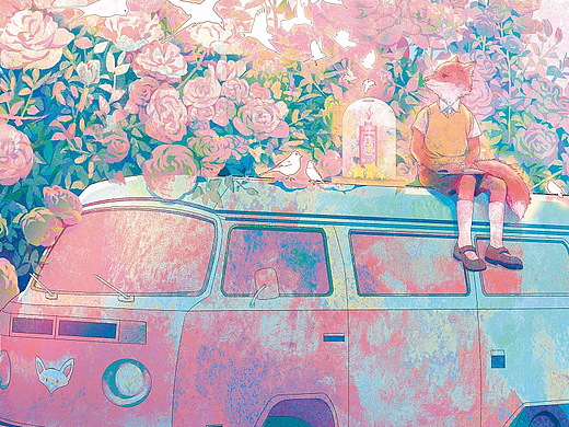 邂逅#粉嫩多巴胺少女#《花海童话》