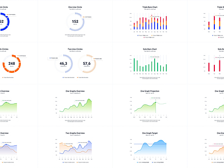 AE模板|高级设计简约动态信息图表展示动画片头开场