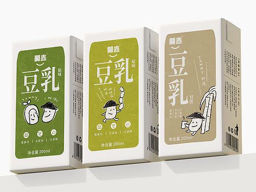 開鑫浓豆乳包装设计