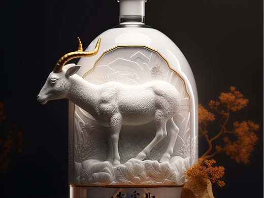 十二生肖白酒包裝--羊（個(gè)人主頁-ZNjYxMzUzNTI=） - 包裝 - 站酷設(shè)計(jì)師真象哥原創(chuàng)素材 - 站酷ZCOOL