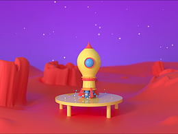 近期制作的一些C4D小动画-飞行员测试