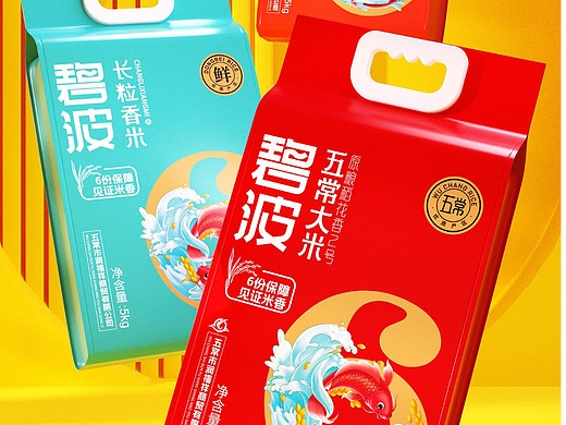 碧波×五常大米包装
